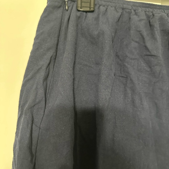 Elegant Navy Wrap Skirt - Picture 4 of 5